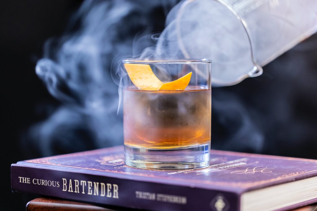 Cocktail with smoke